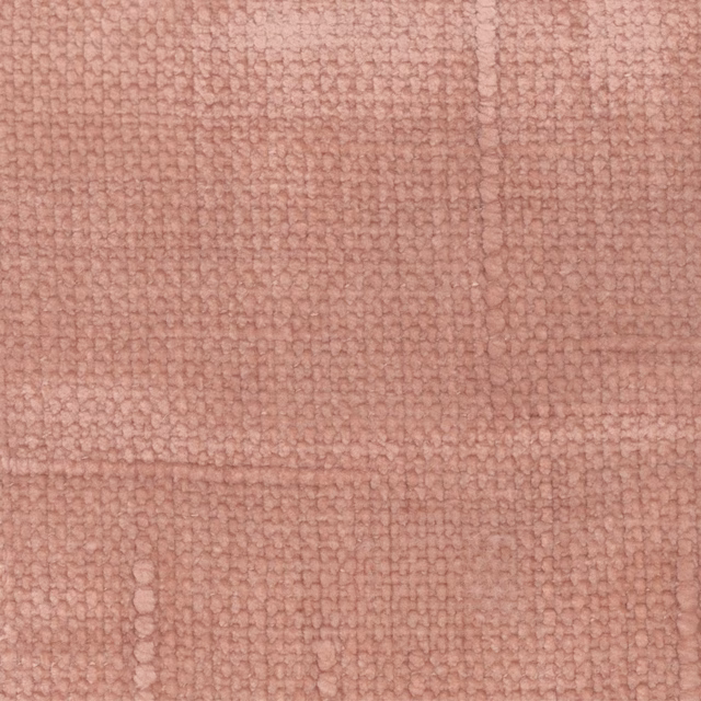 Dusty rose fabric with chunky nubby weave and softly varied pink tonal texture