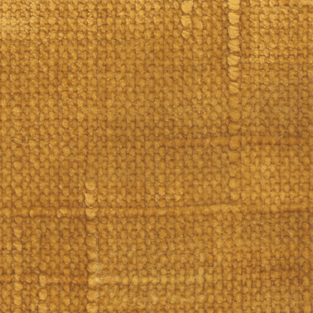 Warm beeswax-gold fabric with a nubby looped weave and softly varied shading