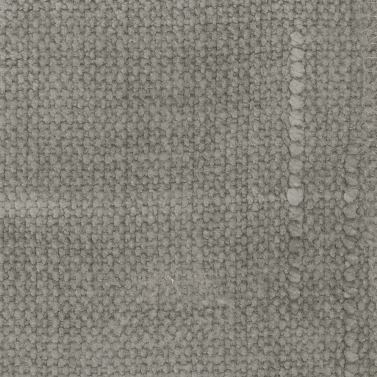 Misty grey Petunia fabric with nubby weave and subtle raised vertical bands