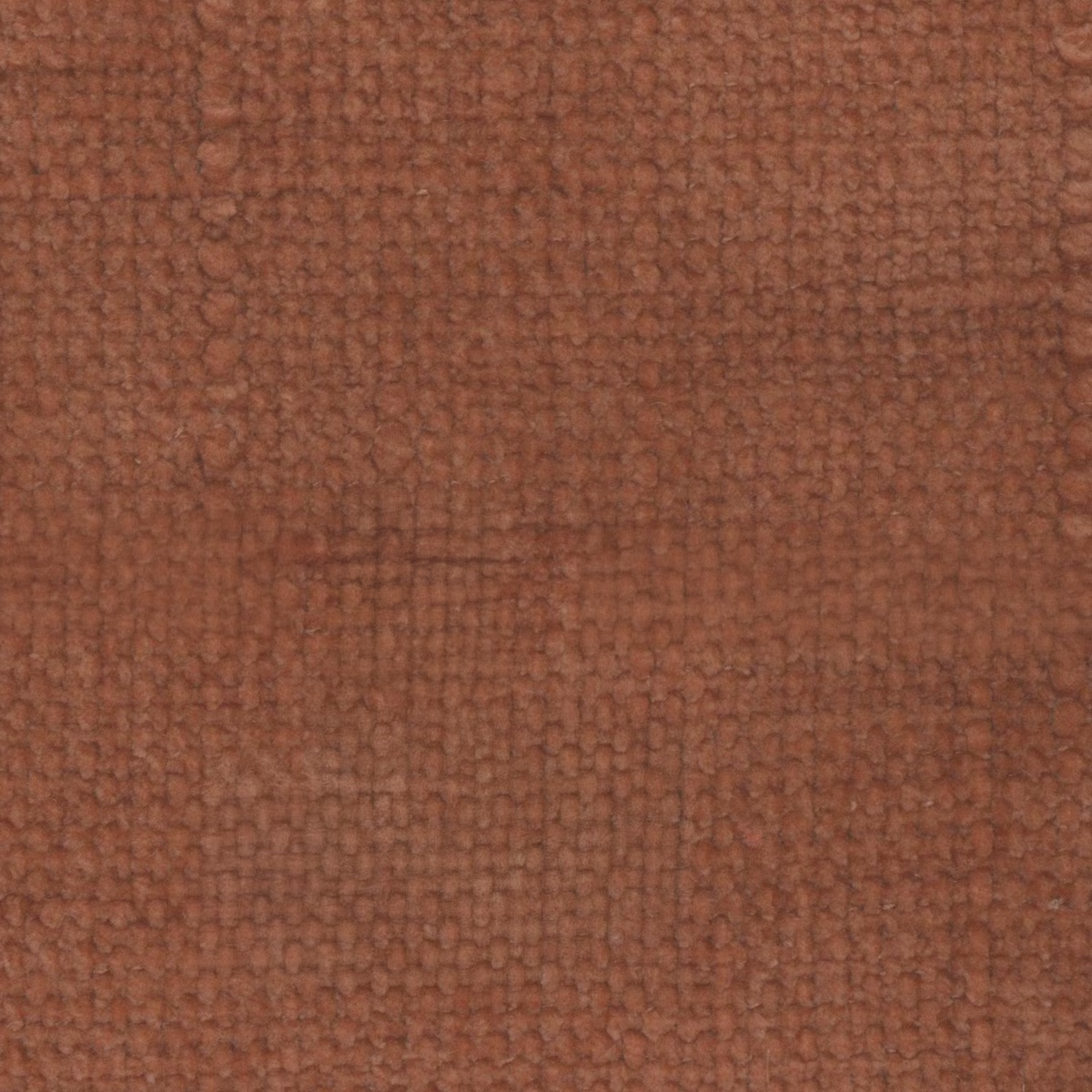 Warm coral-brown Petunia fabric with a small irregular nubby woven texture