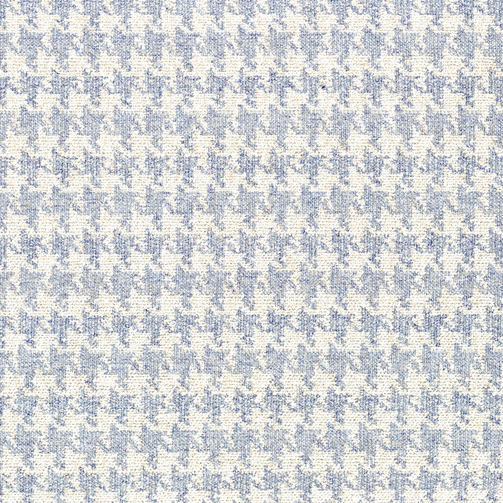 Pale ice-blue and cream woven textile with a small broken-check texture