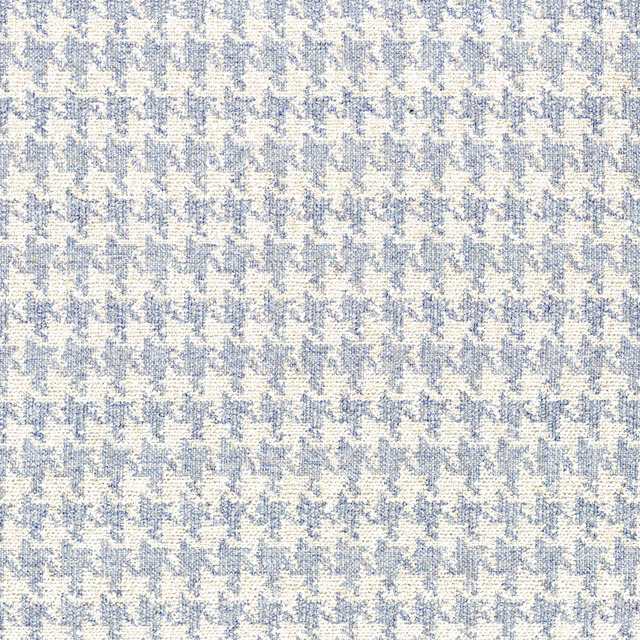 Pale ice-blue and cream woven textile with a small broken-check texture