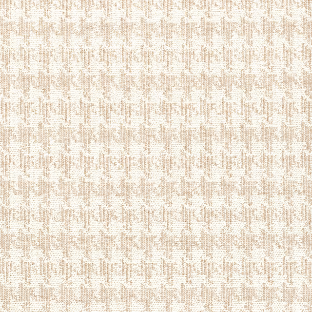 Warm champagne textile with broken ivory geometry and softly flecked woven texture