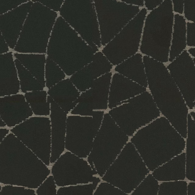 Deep blue-black fabric with taupe-grey fractured lines and textured surface