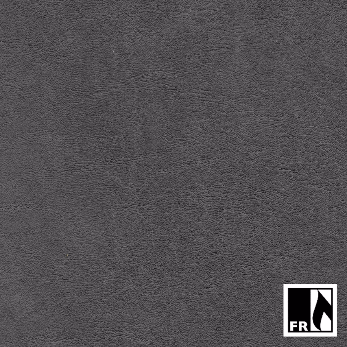 Cool charcoal-grey Presley fabric with fine pebbled grain and subtle tonal variation