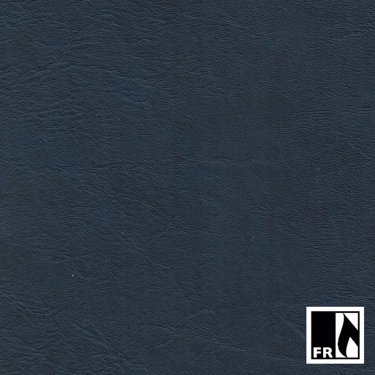 Close-up of midnight-blue fabric with a fine, crinkled, leather-like texture