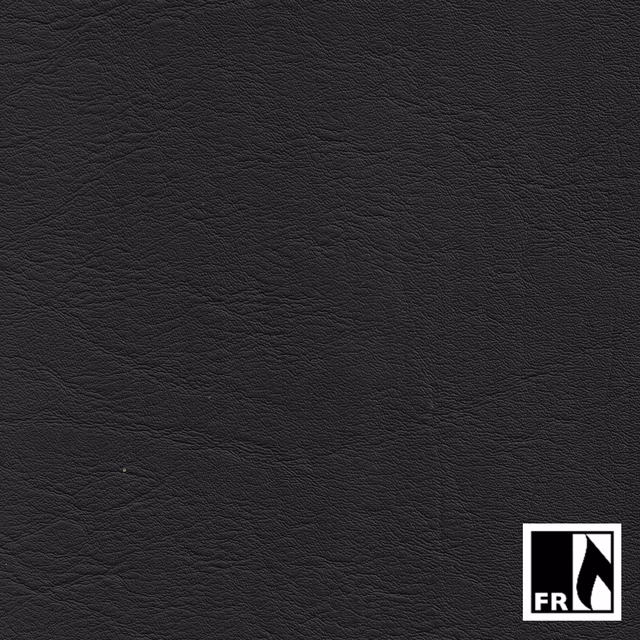 Close-up of soot black fabric with fine irregular pebbled grain and low sheen