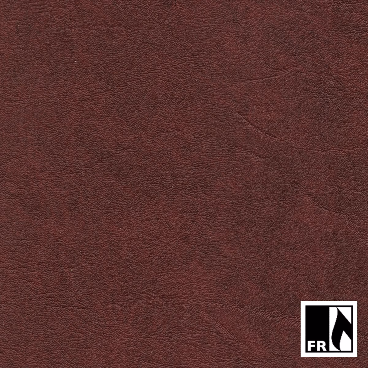 Close-up of deep burgundy fabric with a fine, pebbled, leather-look surface