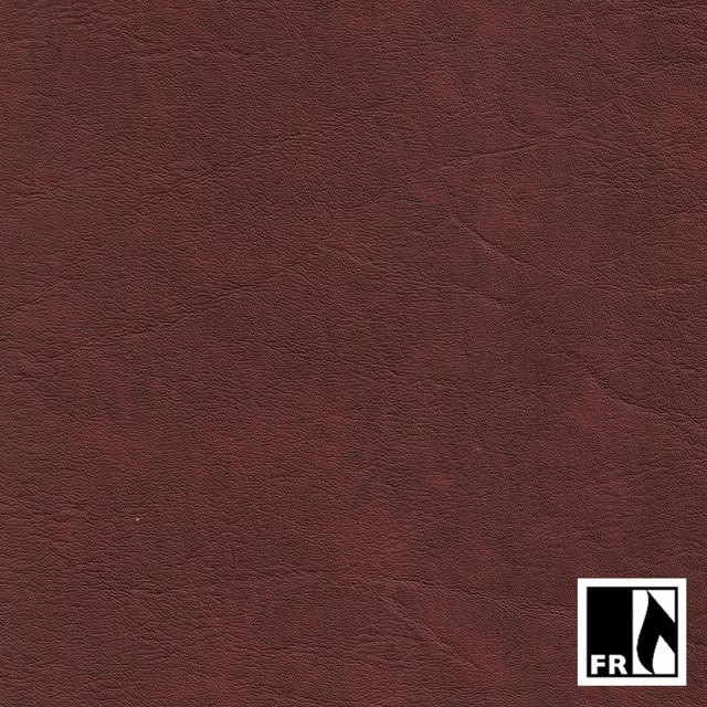 Close-up of deep burgundy fabric with a fine, pebbled, leather-look surface