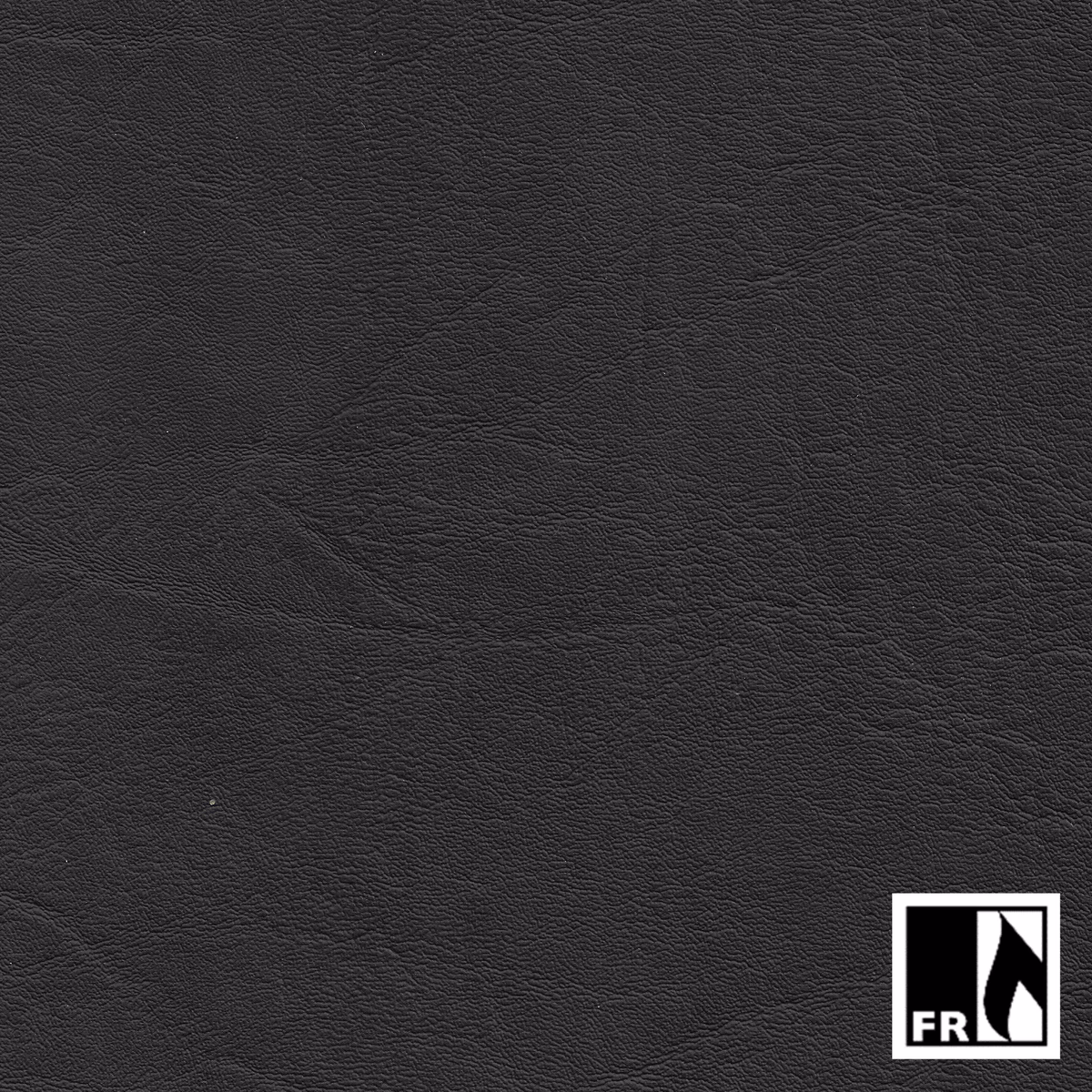 Deep charcoal-black textile with fine pebbled grain and subtle horizontal creasing