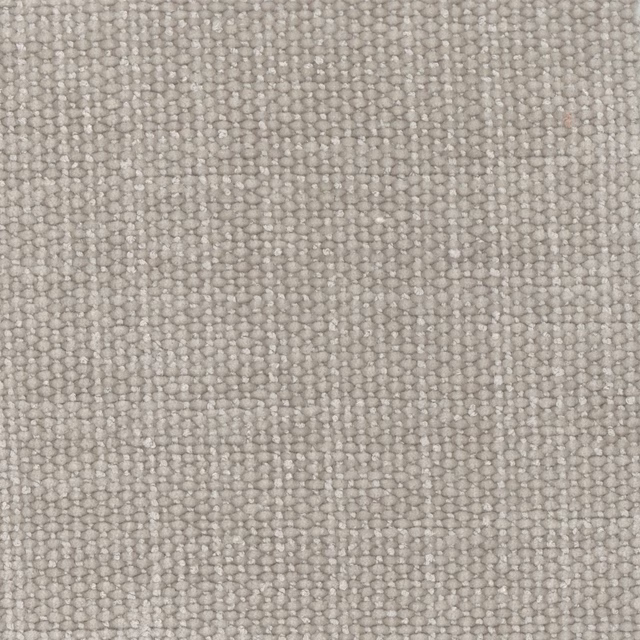 Close-up of nubby silver-grey woven fabric with subtle vertical texture