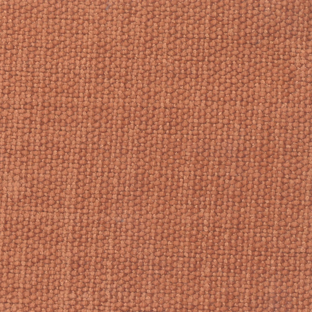 Warm spice terracotta fabric showing a dense, nubby woven texture