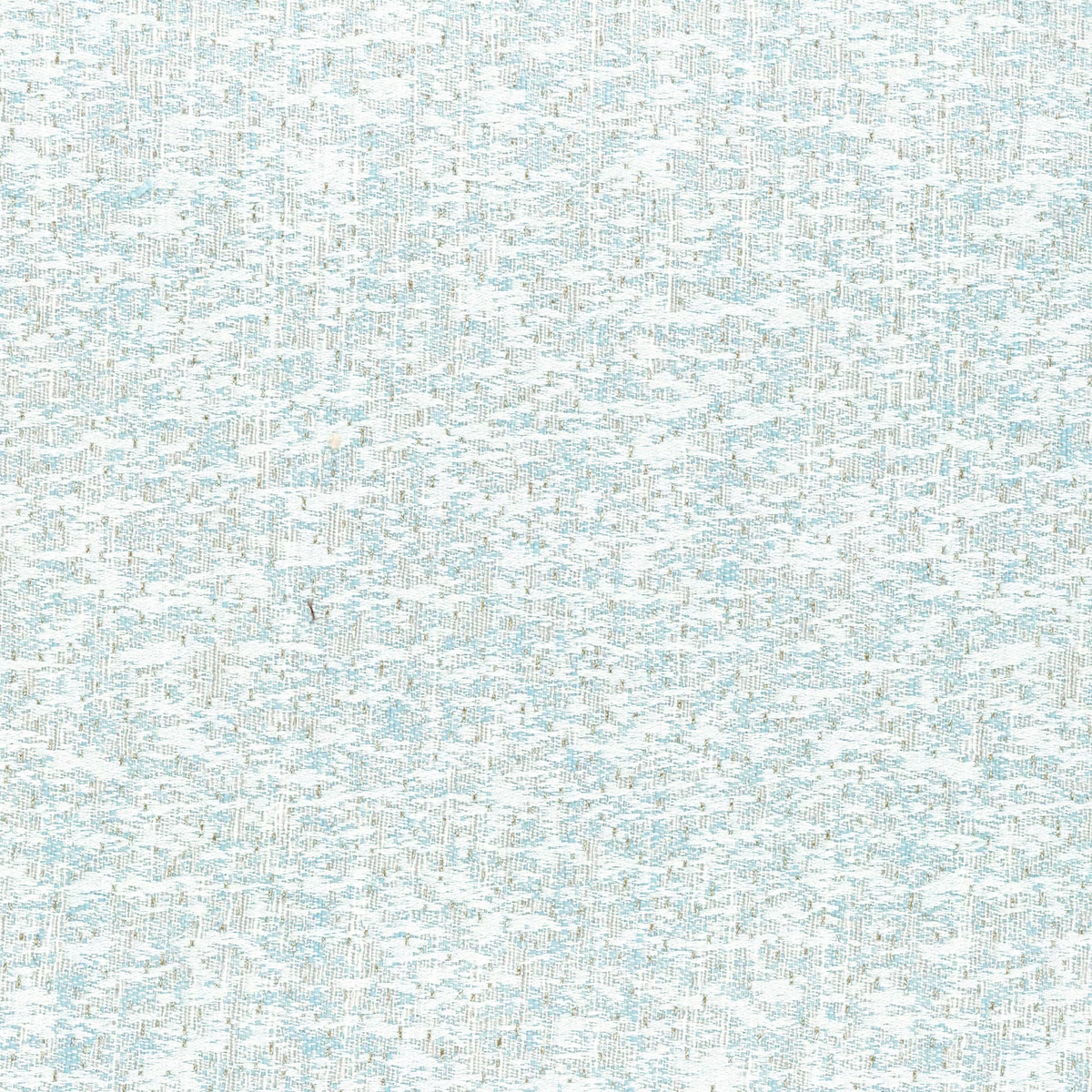 Pale icy blue woven fabric with fine white and grey mottled abstract texture
