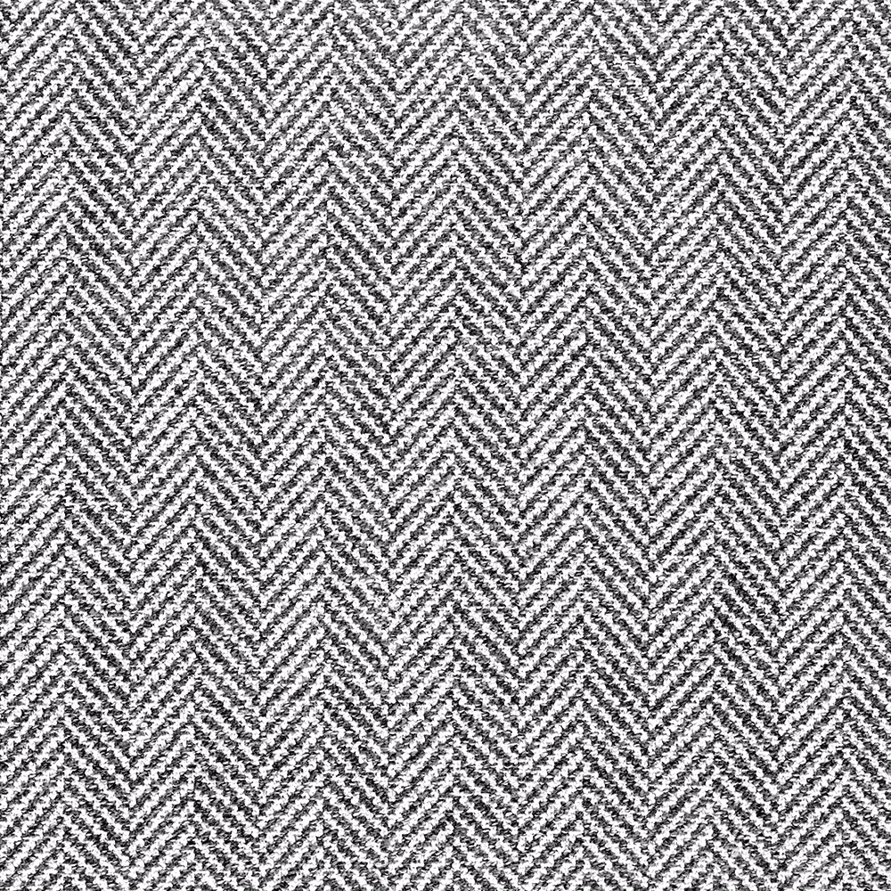 Charcoal and ivory chevron weave with a densely textured surface in Wolf