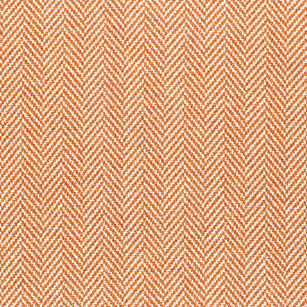 Burnt-orange and cream micro herringbone weave with crisp zigzag texture