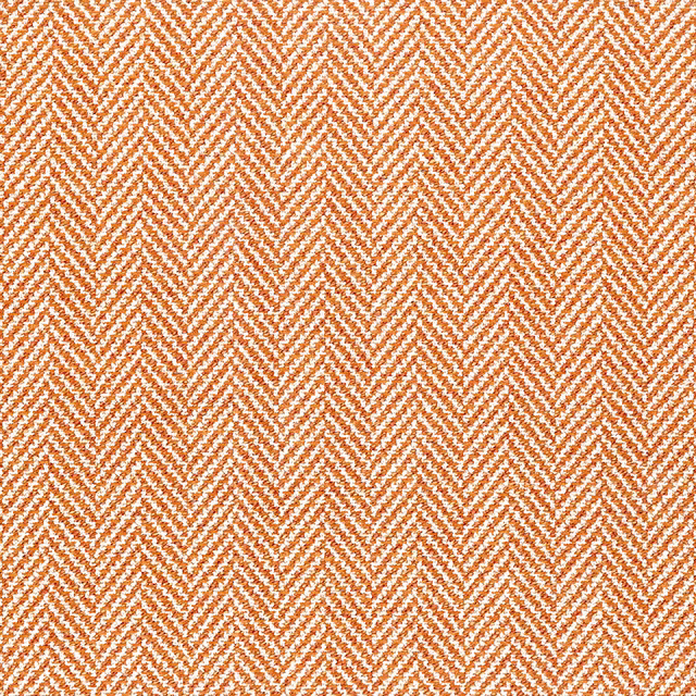 Burnt-orange and cream micro herringbone weave with crisp zigzag texture