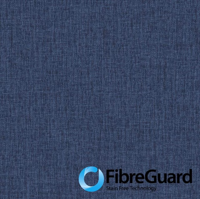 Deep navy Ramblas fabric with a close, irregular woven crosshatch texture