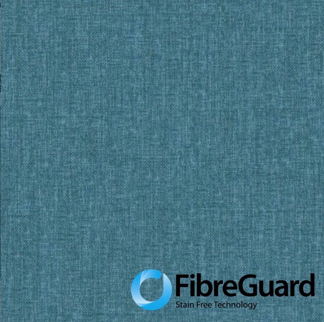 Cool teal-blue Ramblas textile with a softly mottled, fine woven surface