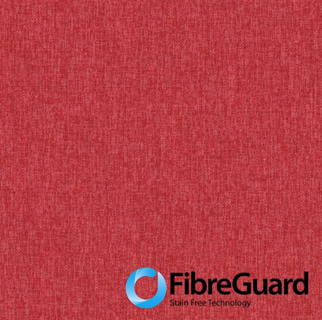 Close view of rich berry-red woven texture with fine tonal flecks