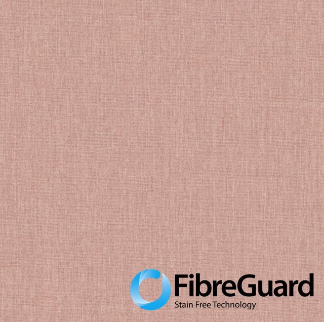 Dusty rose-pink Ramblas textile showing a fine, softly cross-hatched woven surface