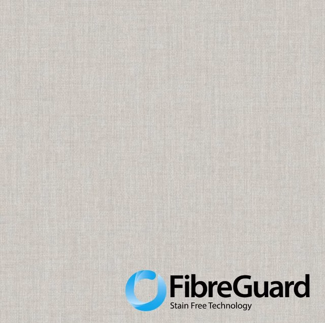 Pale greige plain-weave textile showing a fine, subtly textured surface