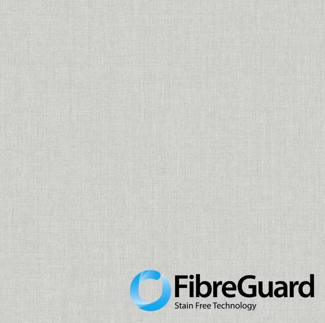 Pale pebble grey woven fabric showing a fine, even textile texture