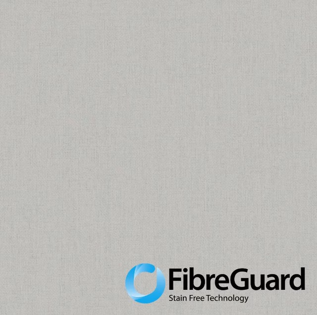 Pale pearl-grey fabric swatch showing a fine, even weave with subtle vertical grain
