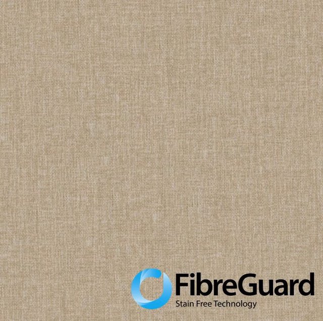 Warm otter taupe woven swatch with fine linen-like crosshatch texture