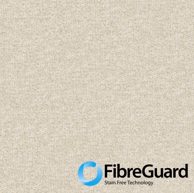 Pale eggshell Rannoch fabric with softly mottled fine woven texture
