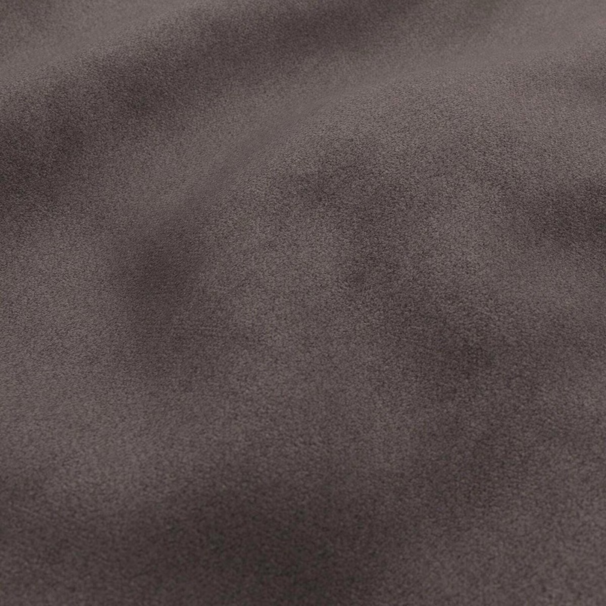 Dark espresso-brown fabric with a softly mottled, light-catching plush surface