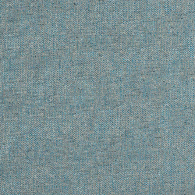 Close view of fine woven fabric in muted sea-blue teal with subtle tonal variation