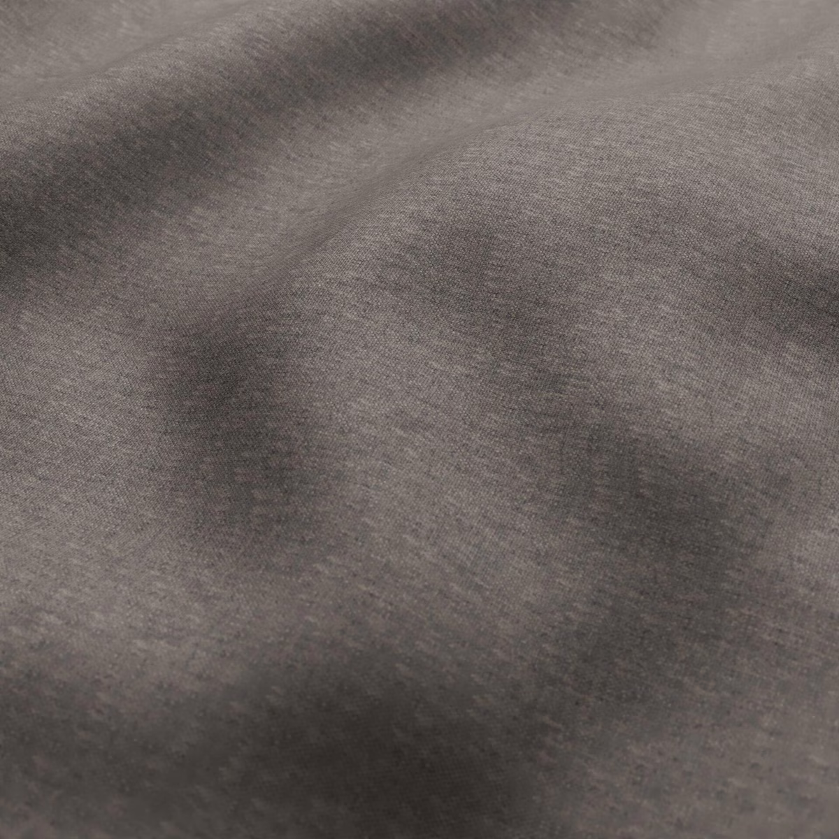 Smoky tobacco-brown woven fabric with charcoal tonal variation and soft folds