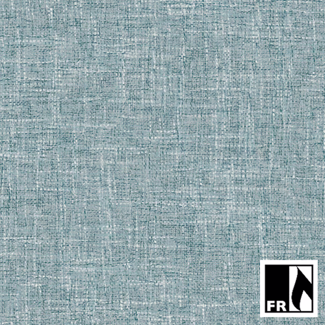 Pale blue-green Rochelle fabric with irregular crosshatched woven texture