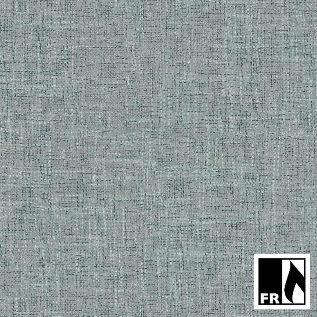 Muted blue-grey green crosshatched weave with fine irregular slubby texture