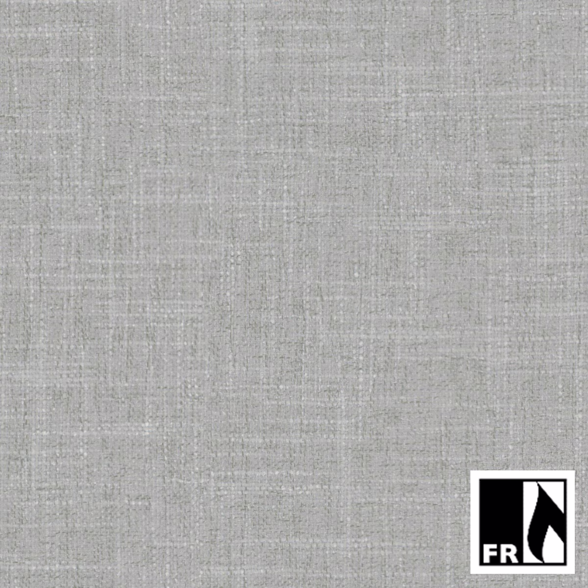 Cool pale grey woven swatch with fine crosshatch texture and subtle tonal variation