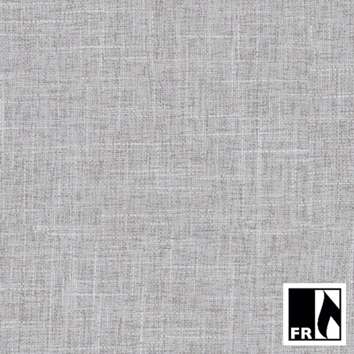 Cool mid-grey fabric with a fine, irregular crosshatched woven texture