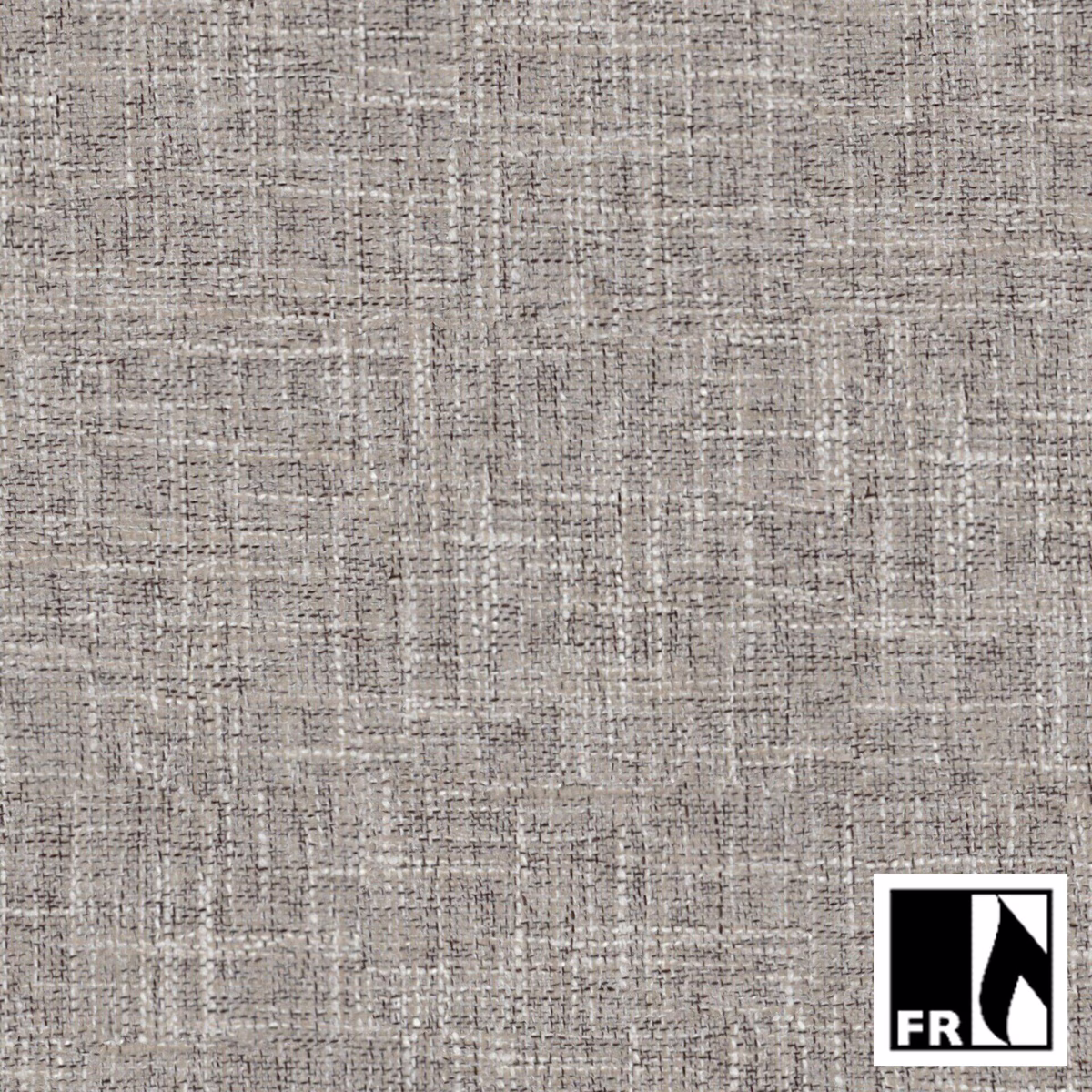 Warm greige woven swatch with an irregular fine-check texture and subtle tonal depth