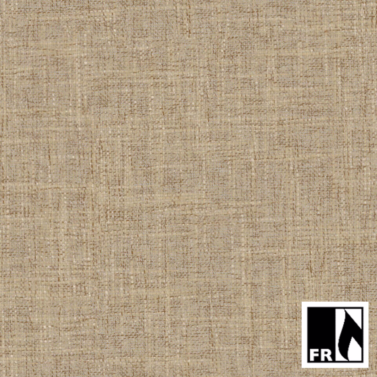 Warm hay beige Rochelle fabric with fine striated woven texture