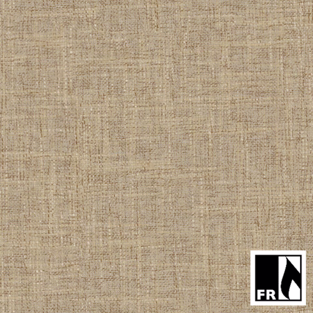 Warm hay beige Rochelle fabric with fine striated woven texture