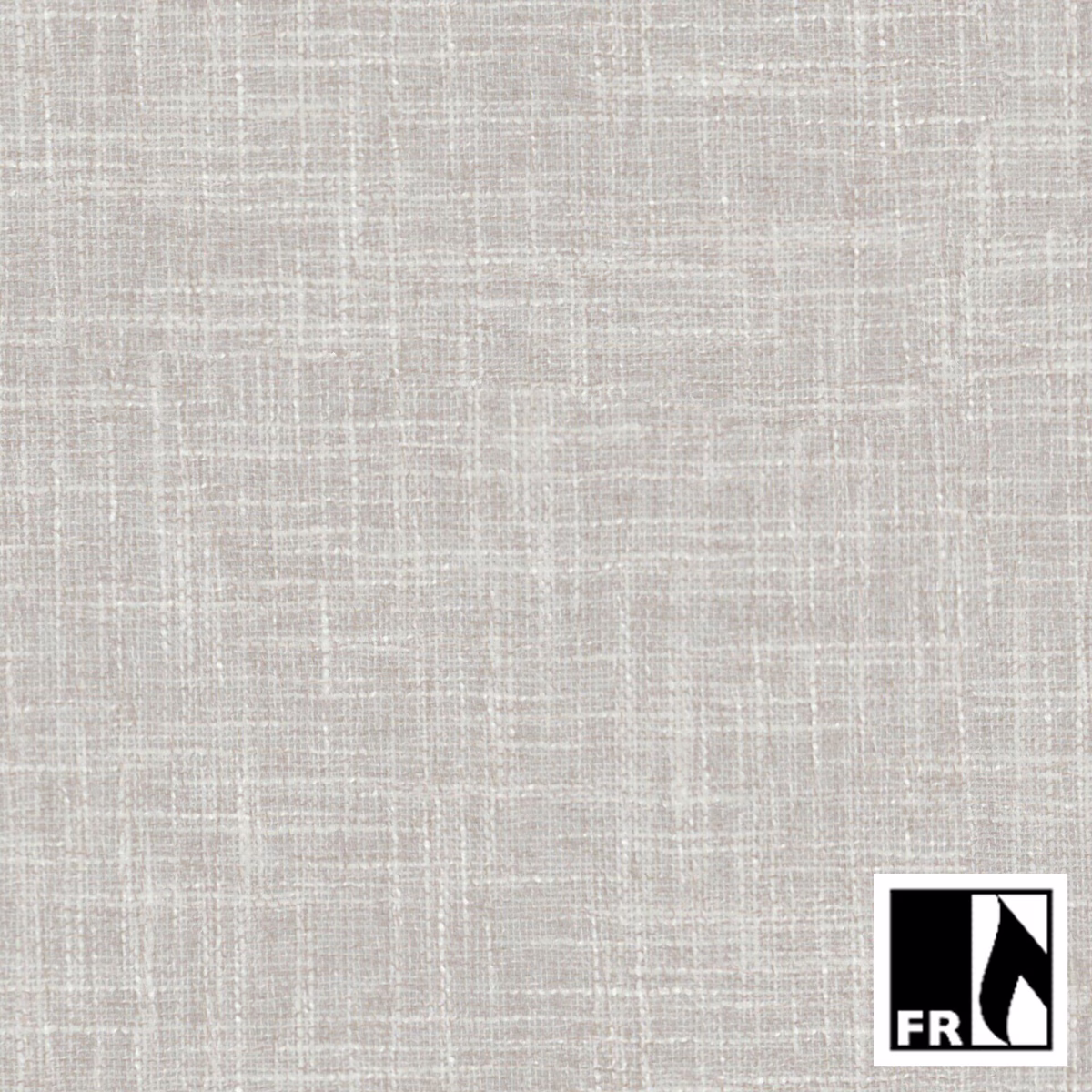 Pale ecru woven fabric with an irregular fine windowpane grid