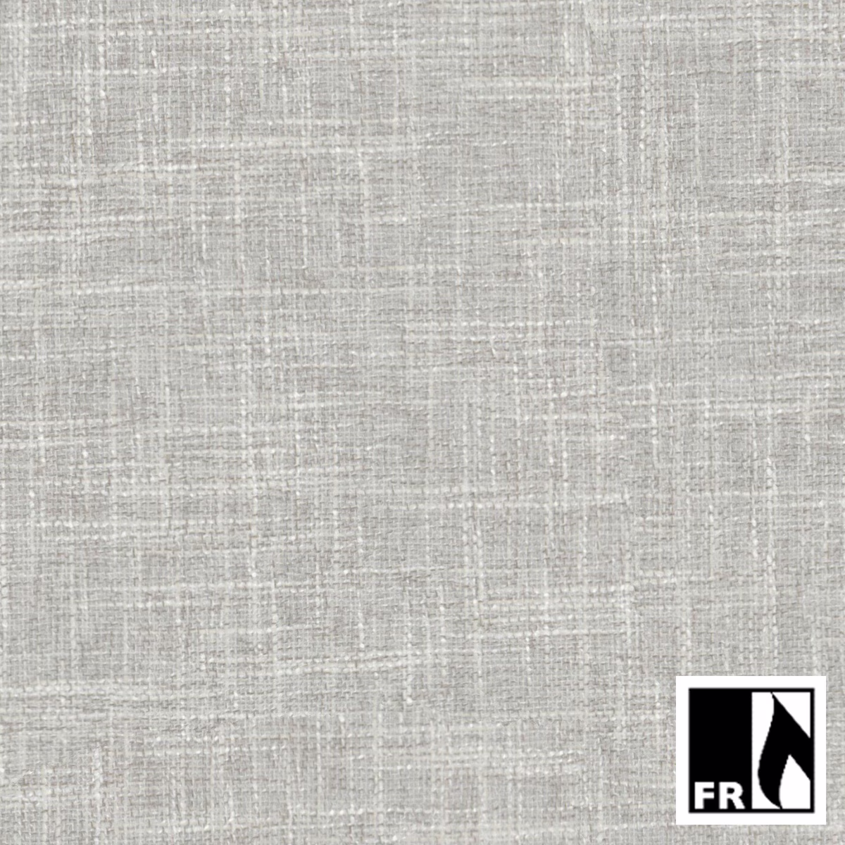 Pale pebble taupe fabric with a fine irregular crosshatch weave