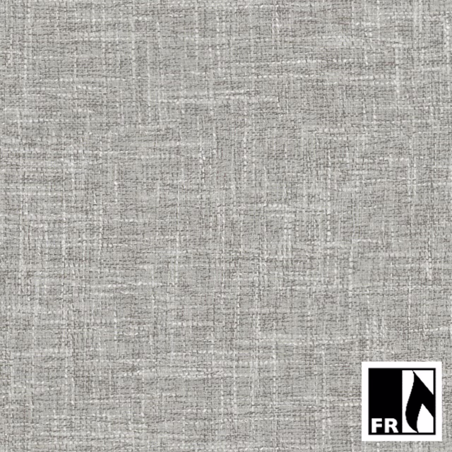 Warm silvery-grey woven fabric with fine crosshatch texture and darker flecks