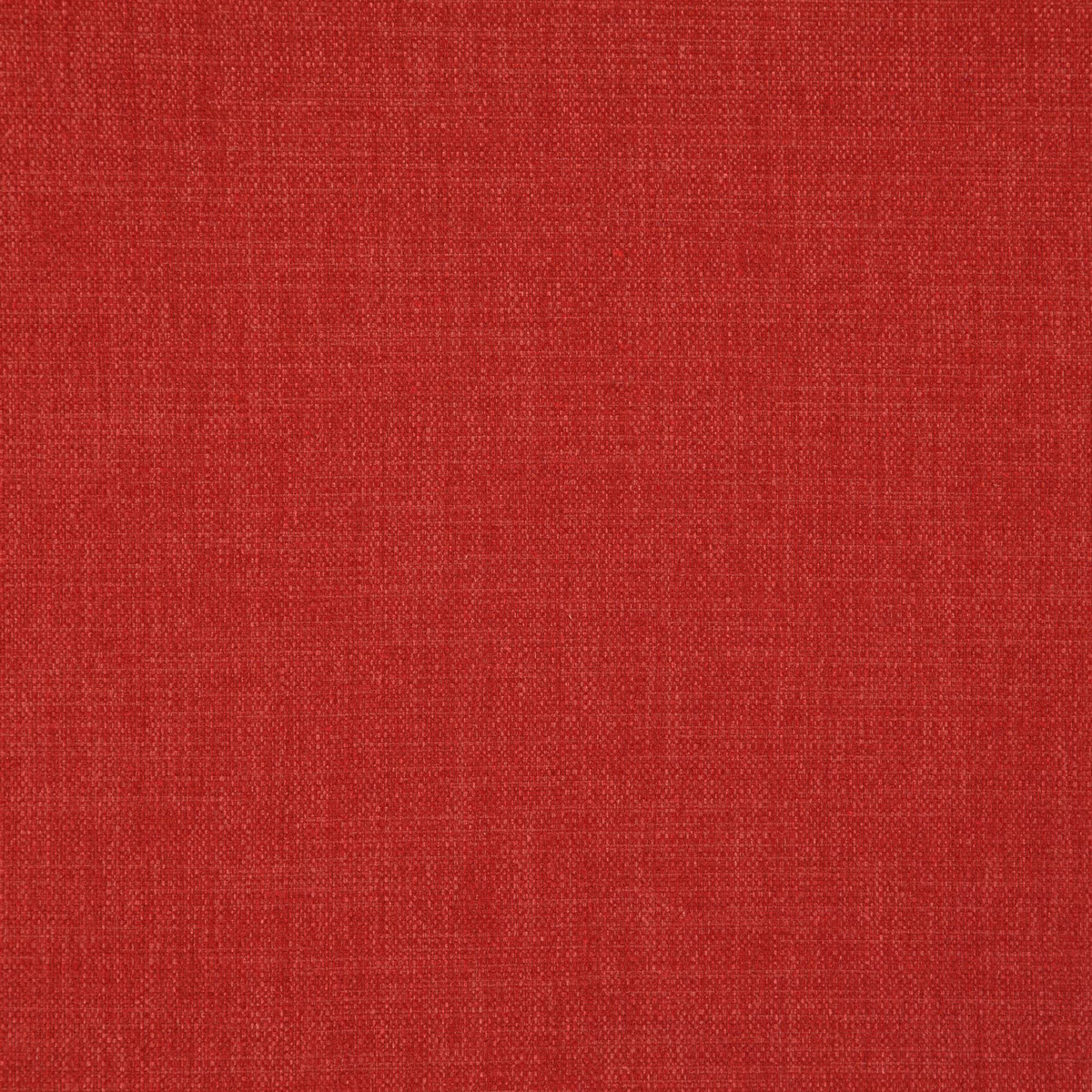 Close view of deep peony-red fabric with a fine crosshatched woven texture