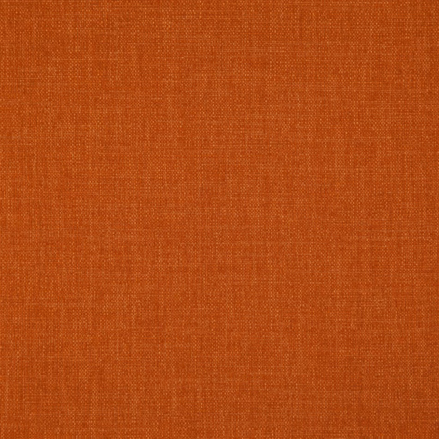 Close-up of warm paprika-orange plain weave with fine crosshatched texture