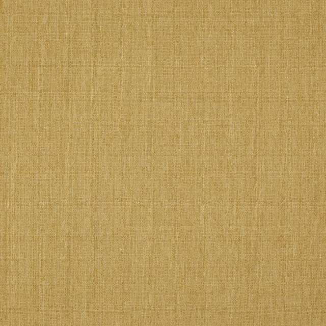 Close-up of warm ochre-gold woven fabric with fine grain and subtle tonal flecks