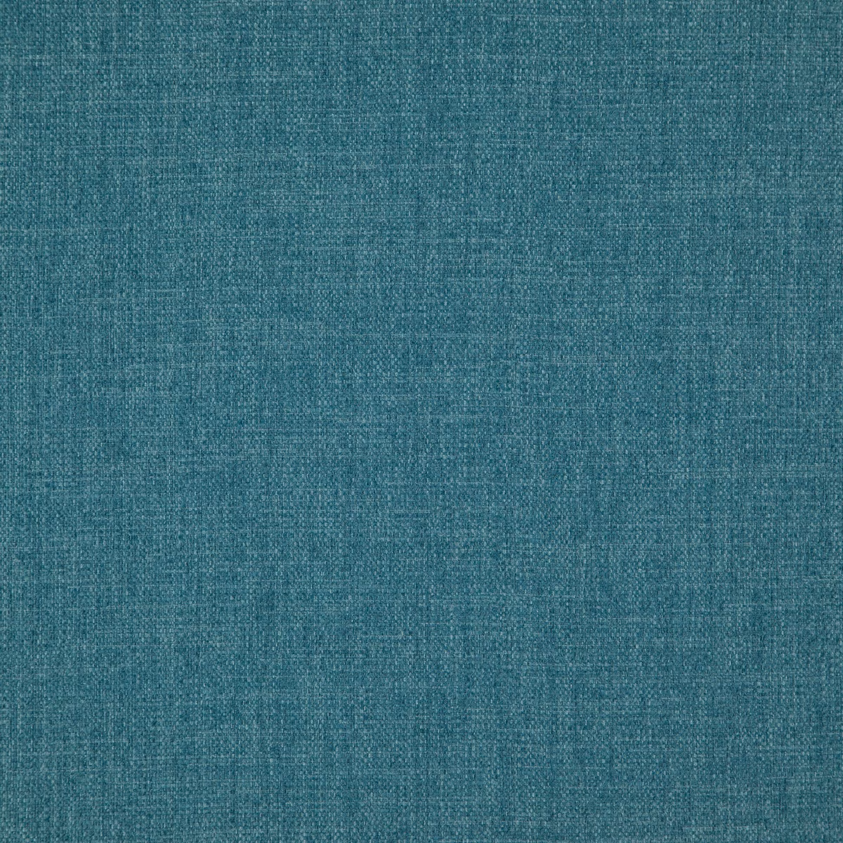 Close view of deep teal plain weave with fine mottled yarn texture
