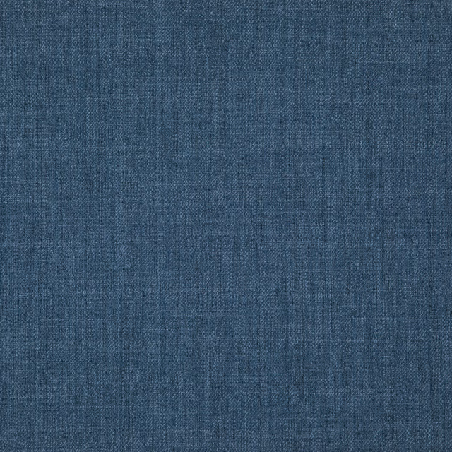 Cool denim-blue woven swatch with fine crosshatch texture and subtle tonal variation