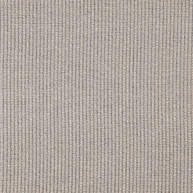 Close-up of cool greige woven textile with tiny broken vertical stripe marks