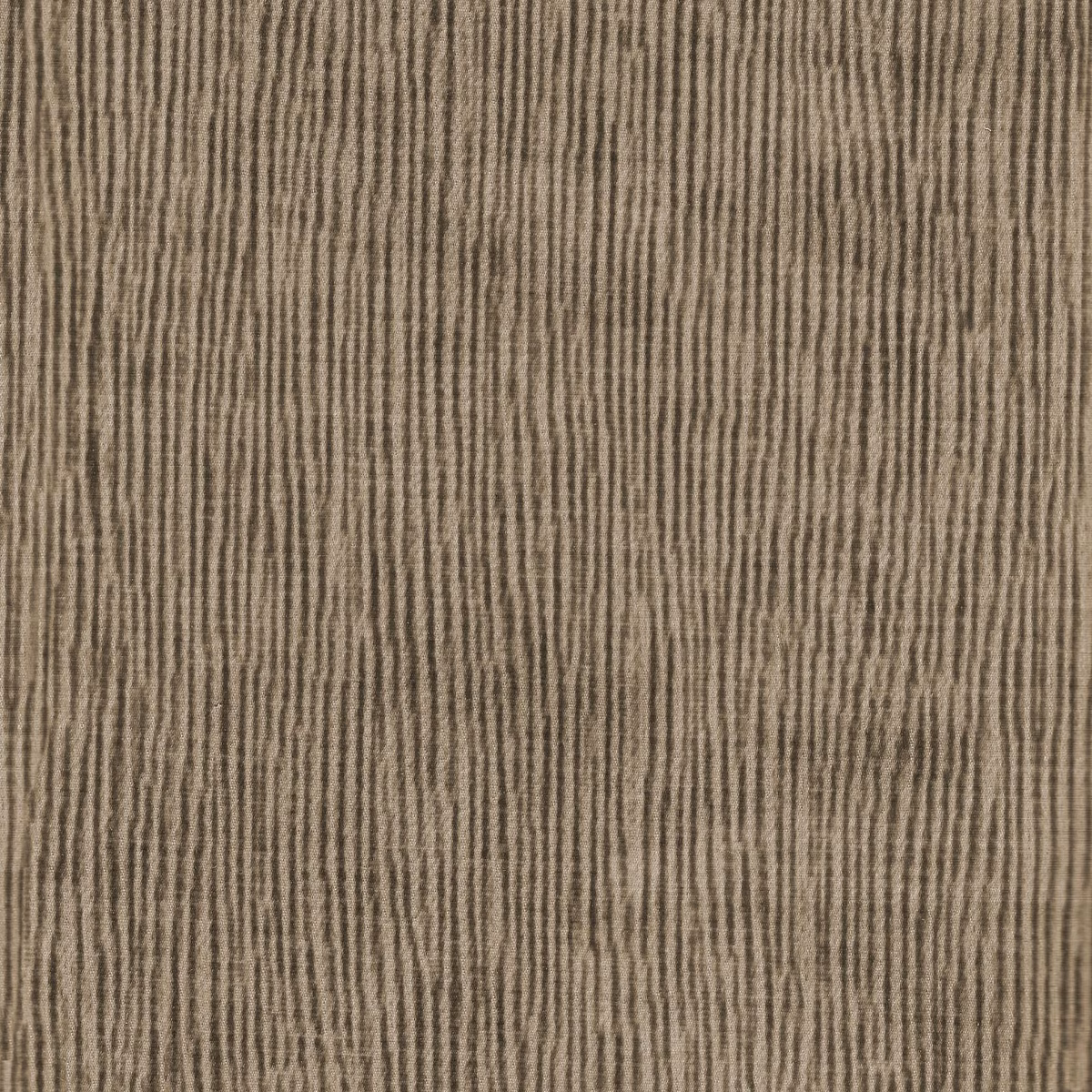 Warm taupe-beige fabric with closely spaced vertical striated texture