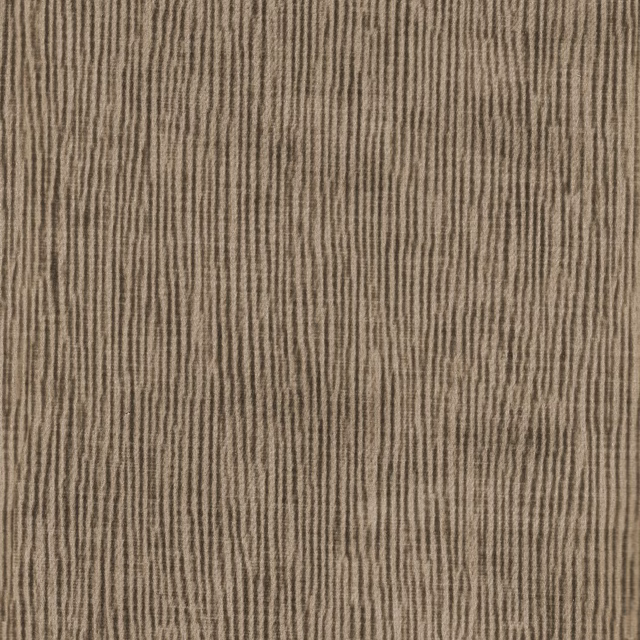 Warm taupe-beige fabric with closely spaced vertical striated texture